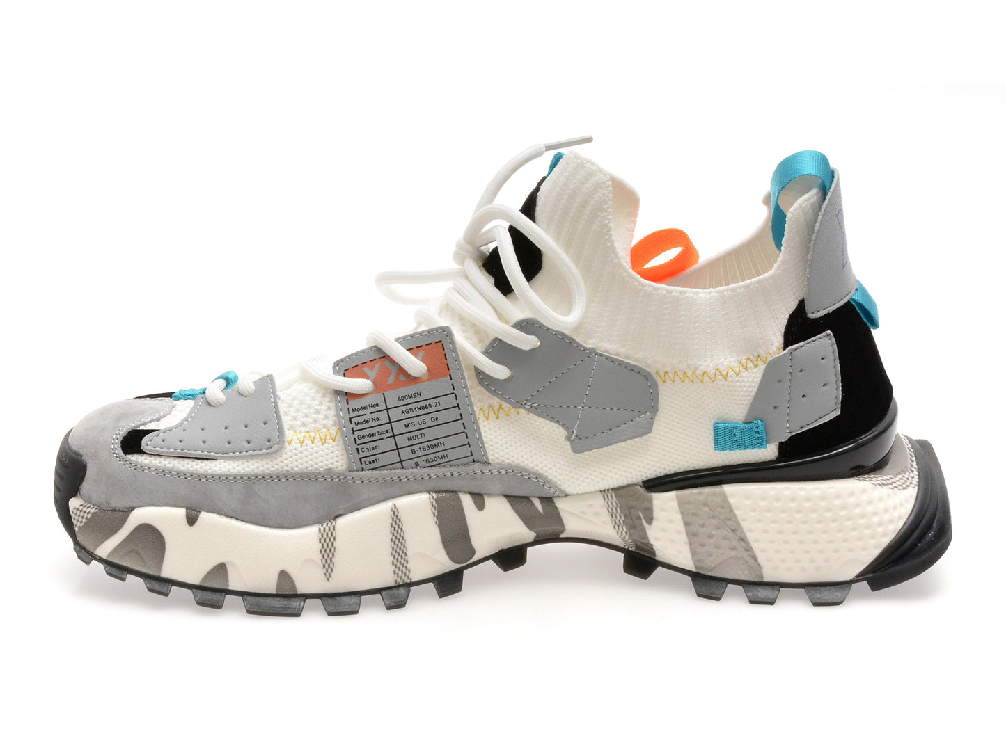 Pantofi sport gryxo portocalii, 18159, din material textil
