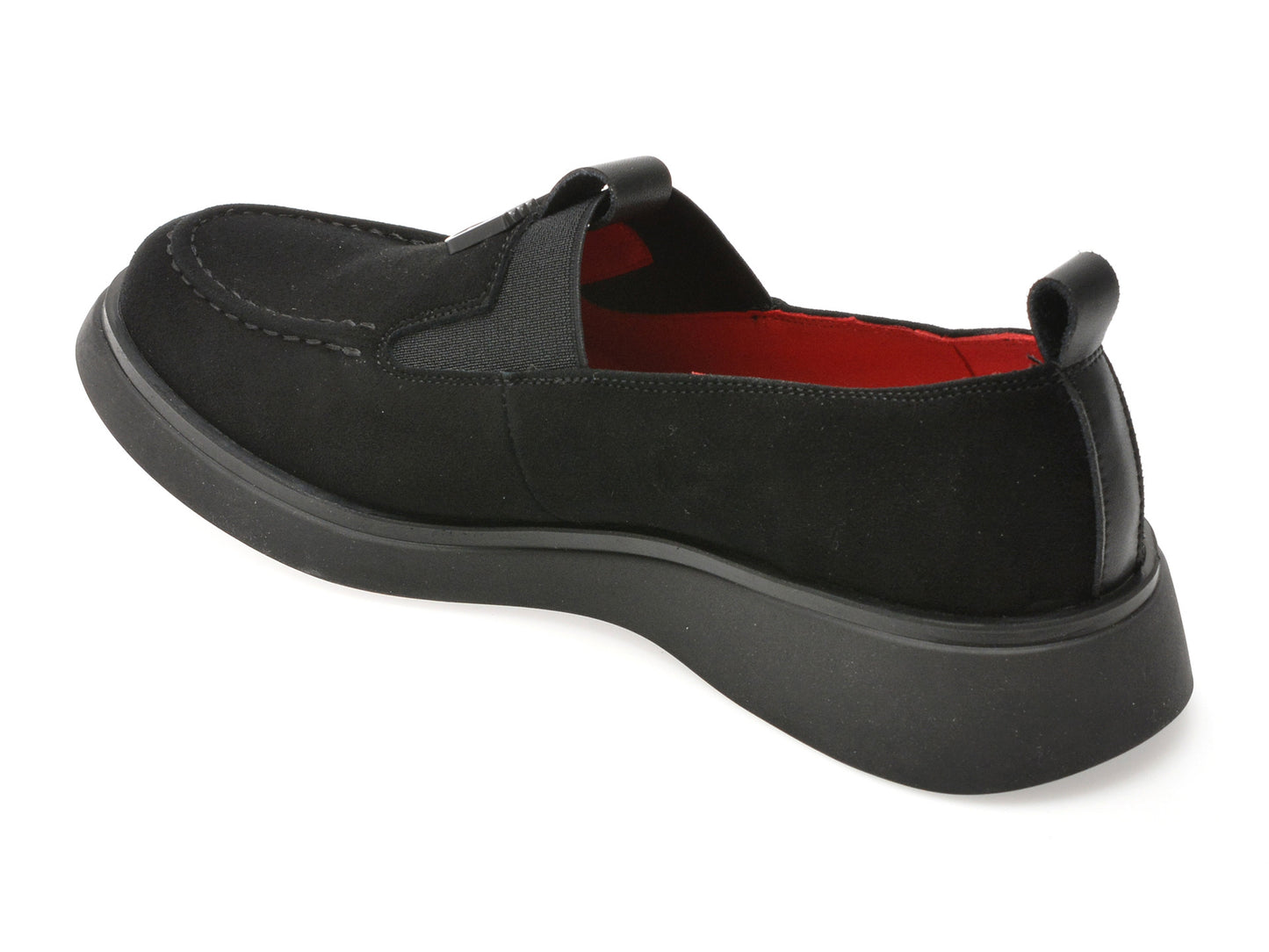 Mocasini gryxo negri, 550, din piele intoarsa