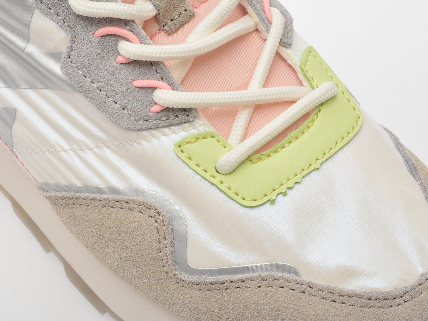 Pantofi sport gryxo albi, 40061W, din material textil