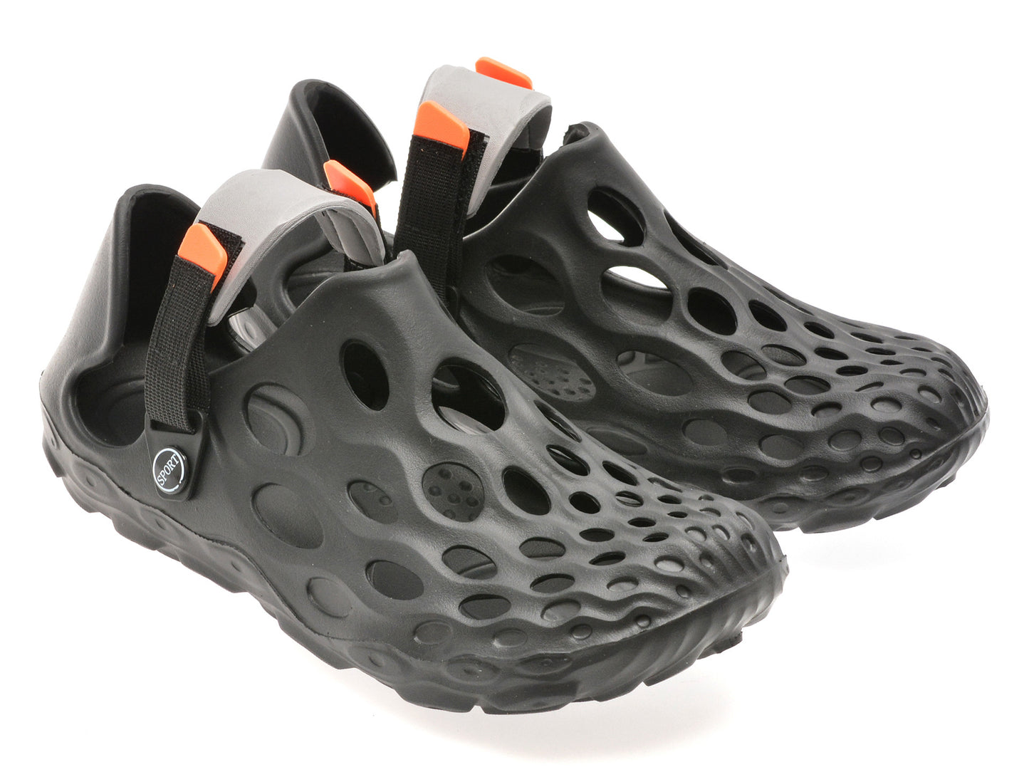 Papuci gryxo negri, 868M, din pvc