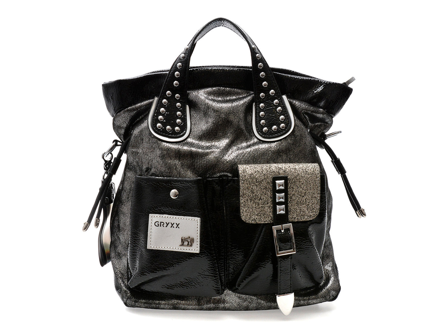 Poseta gryxo neagra, 64148, din piele ecologica