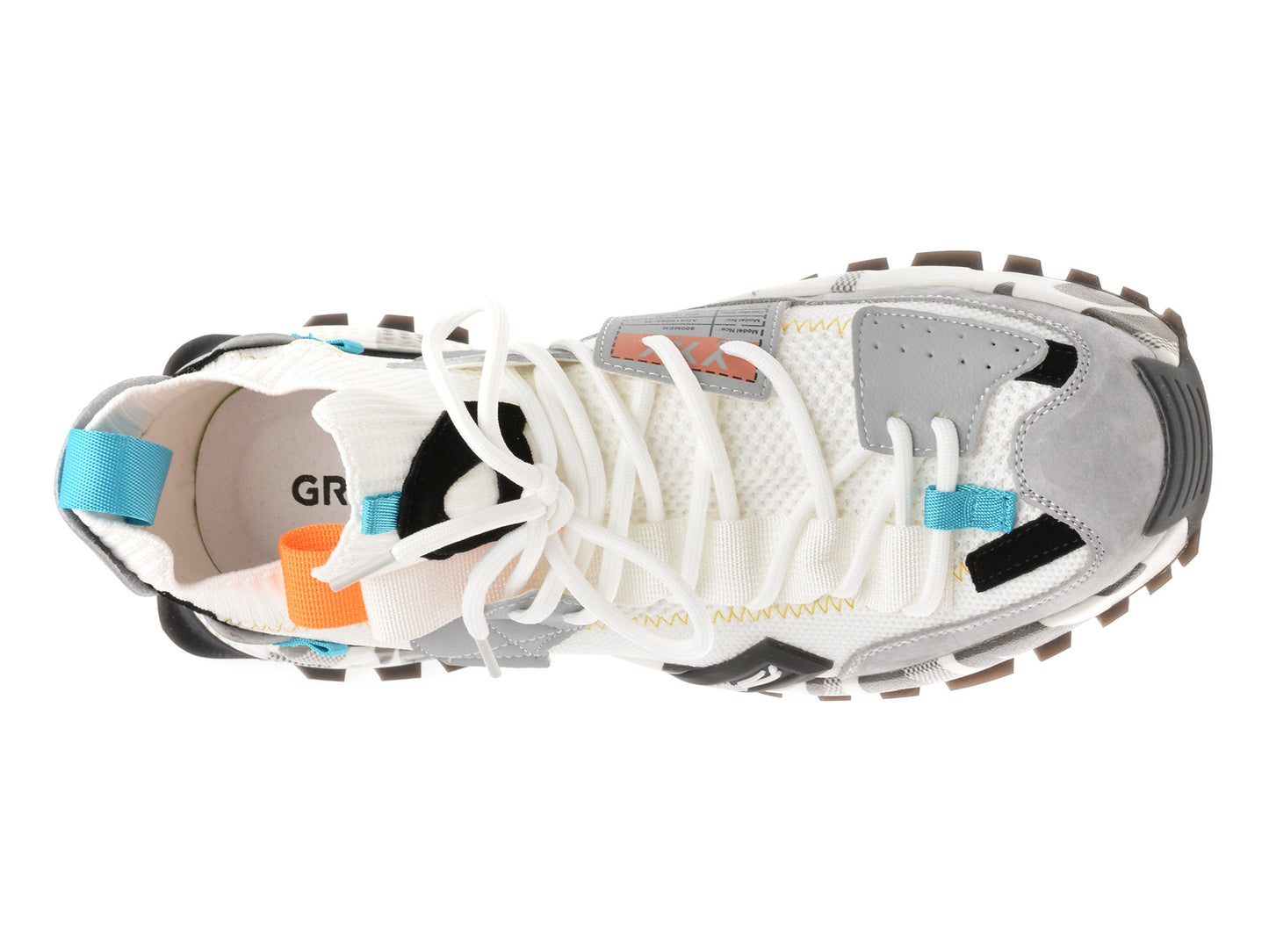 Pantofi sport gryxo portocalii, 18159, din material textil