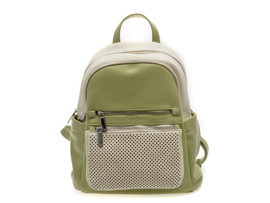 Rucsac gryxo verde, 4077, din piele ecologica