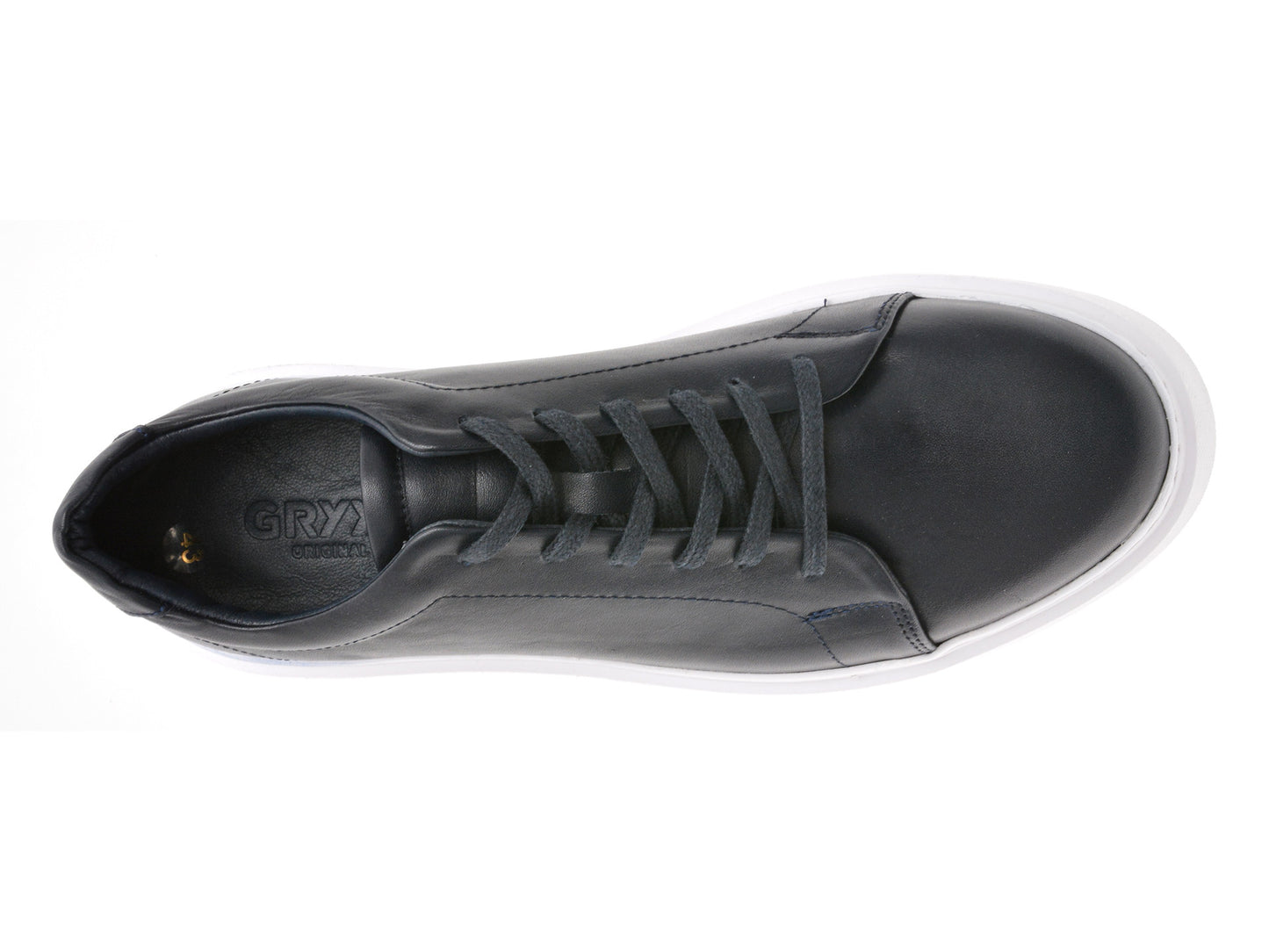 Pantofi sport gryxo albi, M7162, din piele naturala