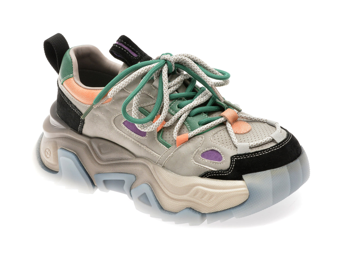 Pantofi sport gryxo gri, 6968, din piele naturala