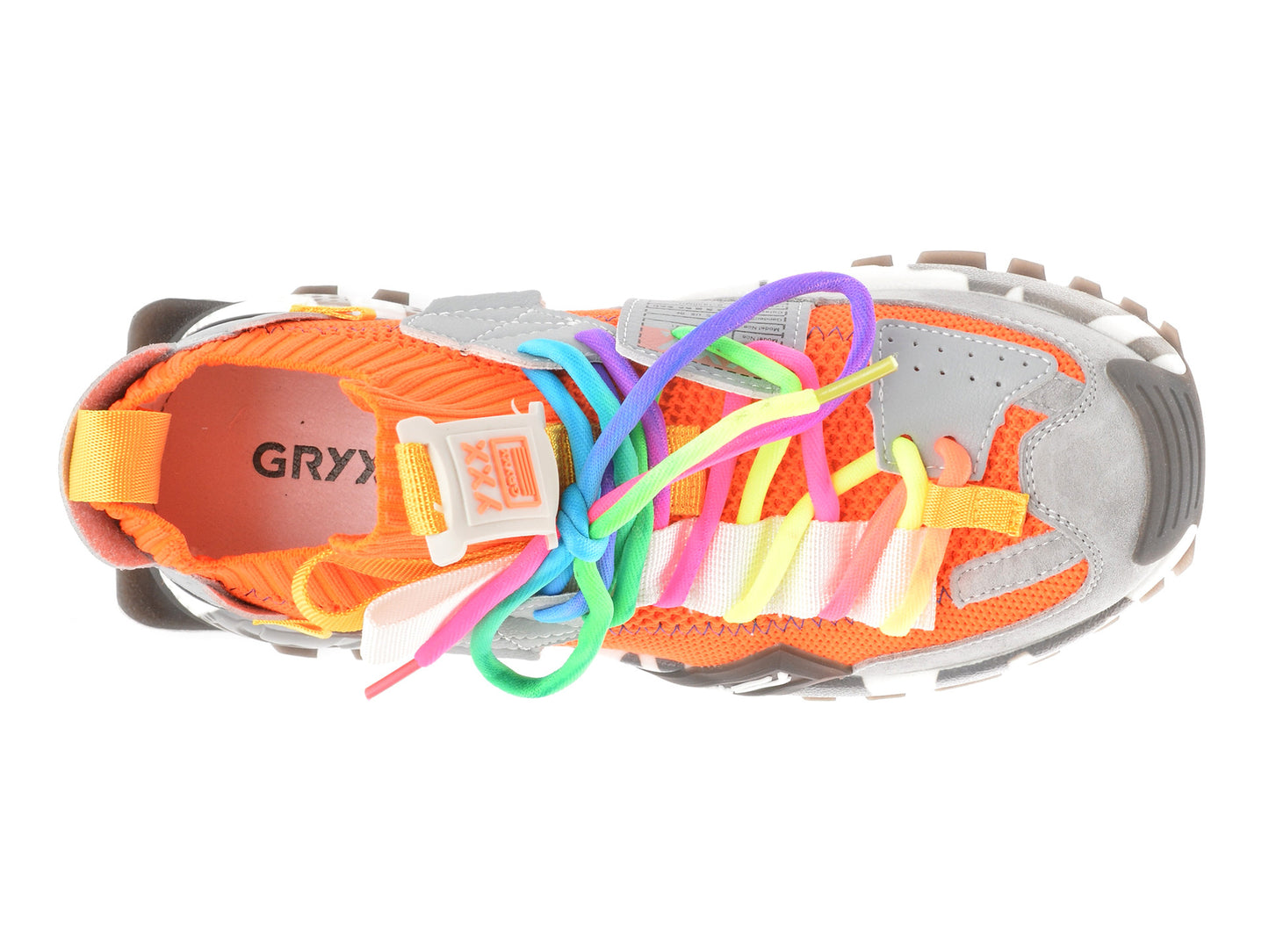 Pantofi sport gryxo portocalii, 18159, din material textil