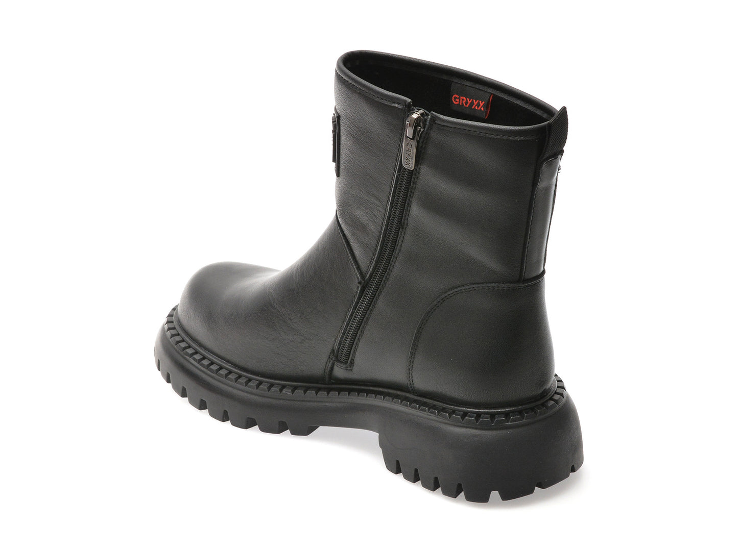 Ghete gryxo negre, 805320, din piele naturala