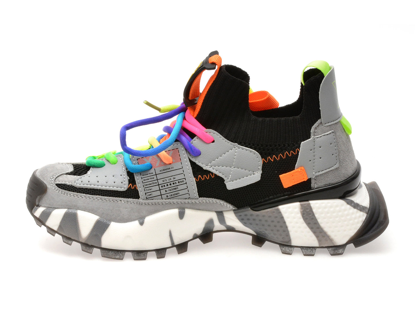 Pantofi sport gryxo portocalii, 18159, din material textil