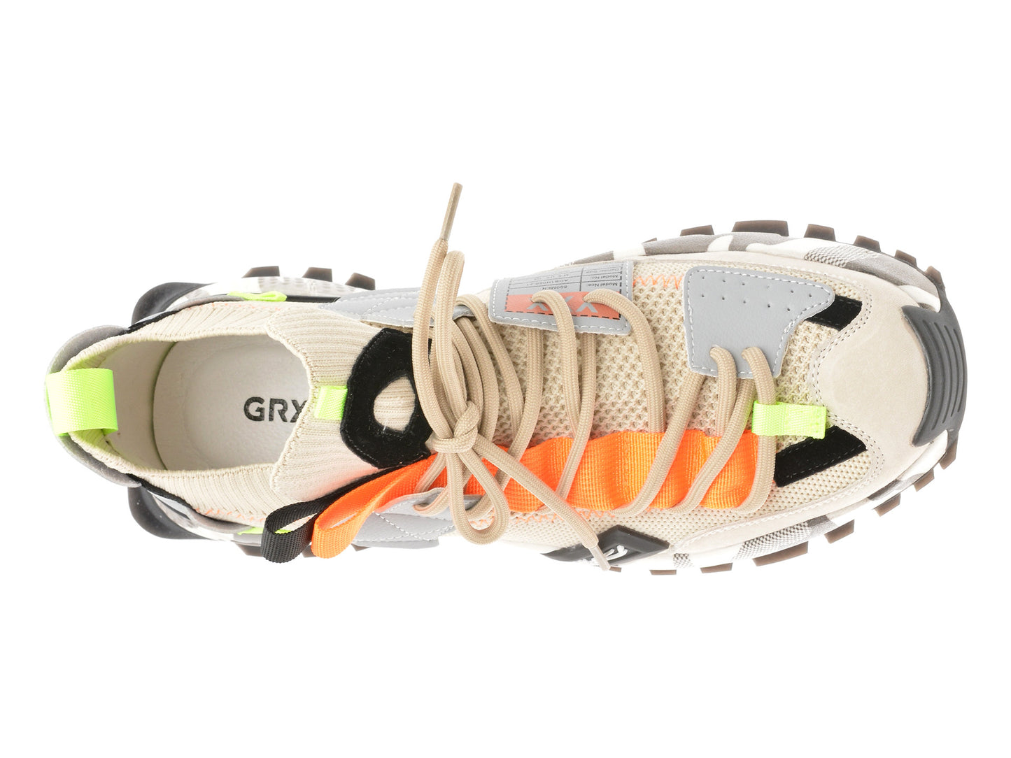 Pantofi sport gryxo portocalii, 18159, din material textil
