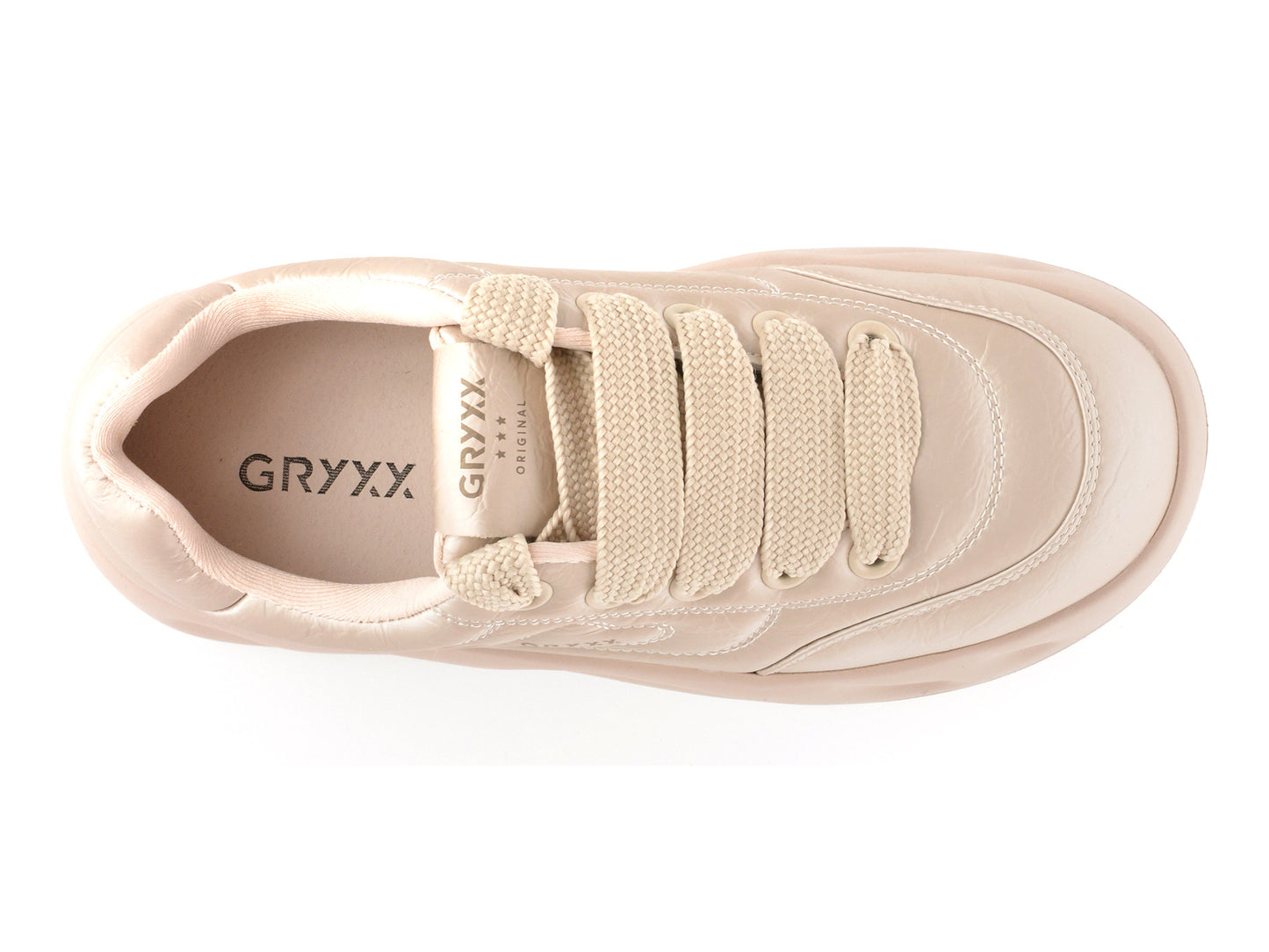 Pantofi sport gryxo nude, 2297, din piele ecologica