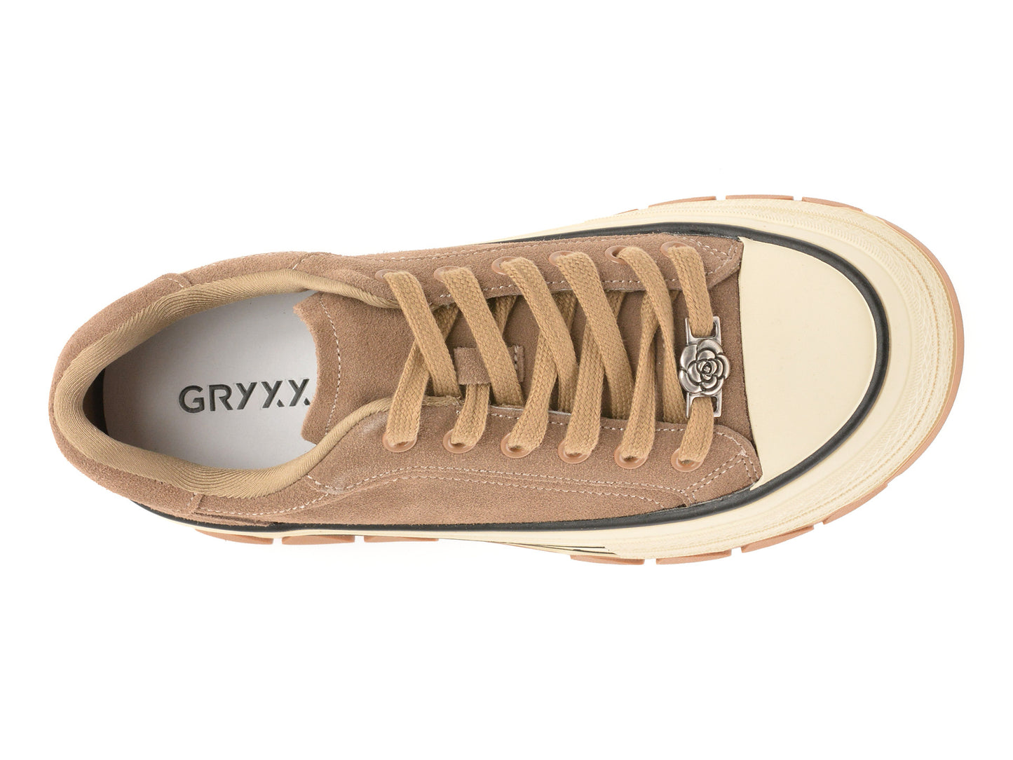 Pantofi sport gryxo gri, 1291, din piele intoarsa