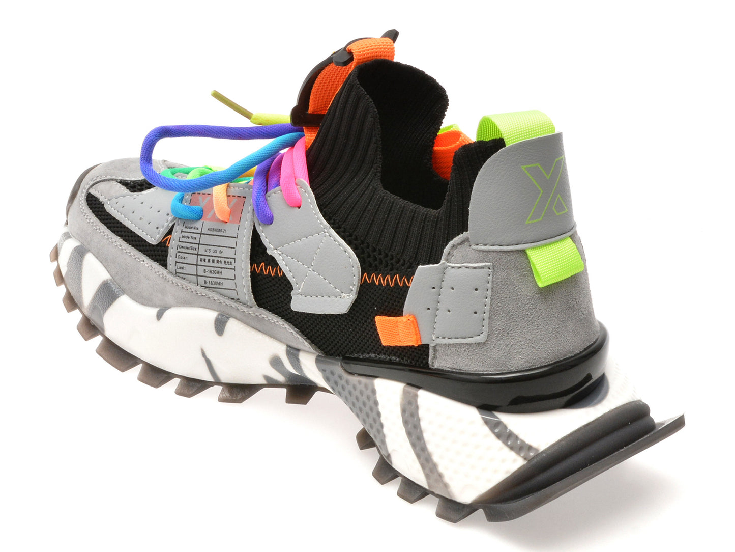 Pantofi sport gryxo portocalii, 18159, din material textil