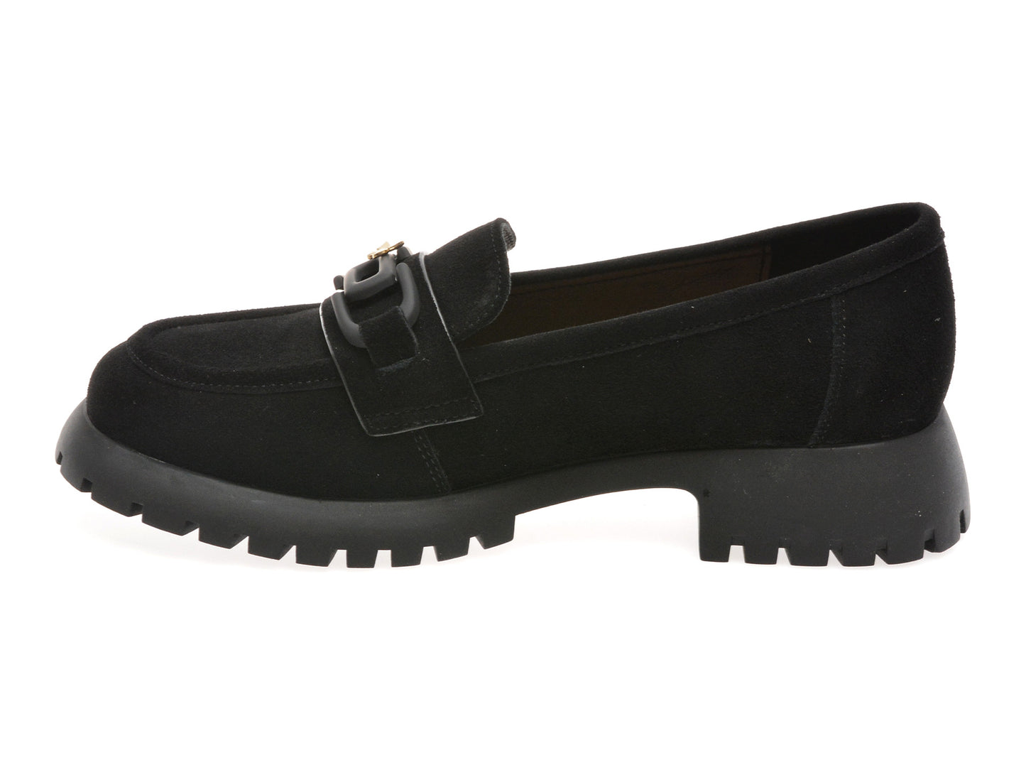 Mocasini gryxo gri, V856G45, din piele intoarsa