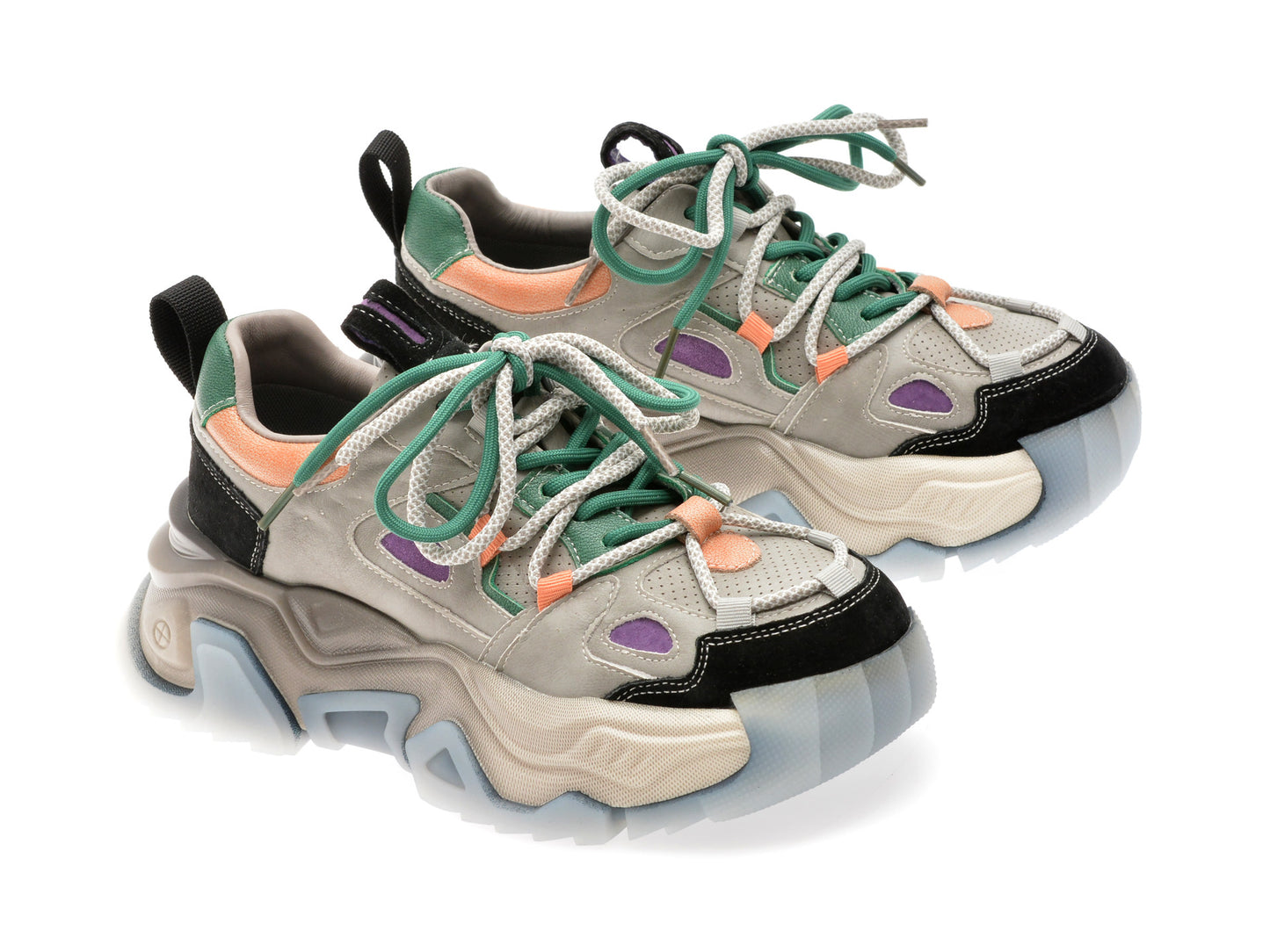 Pantofi sport gryxo gri, 6968, din piele naturala