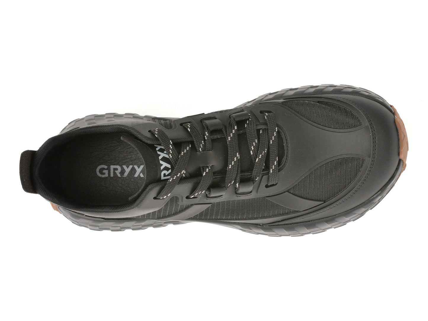 Pantofi sport gryxo negri, A166, din material textil