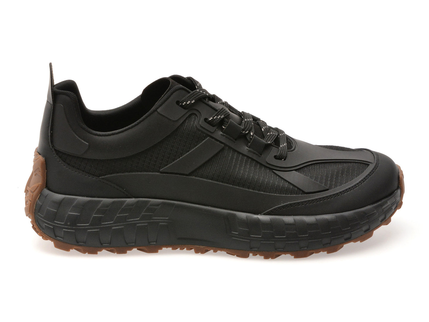 Pantofi sport gryxo negri, A166, din material textil