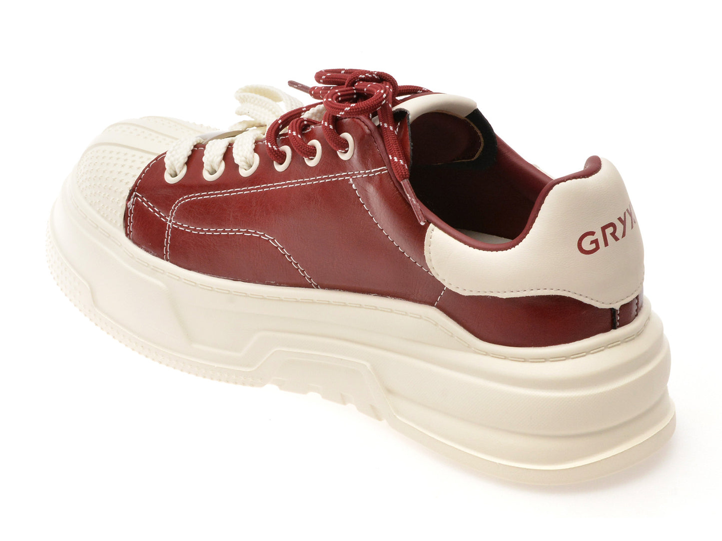 Pantofi sport gryxo rosii, 10151, din piele naturala