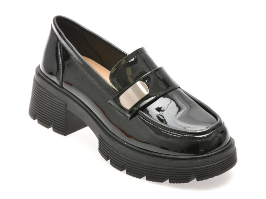 Mocasini gryxo negri, 88178, din piele naturala