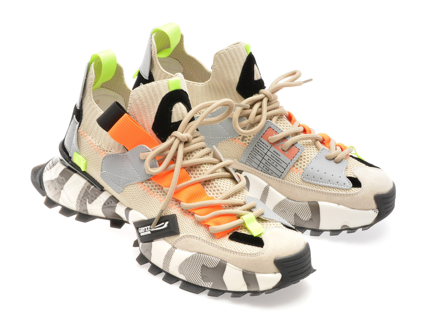 Pantofi sport gryxo portocalii, 18159, din material textil