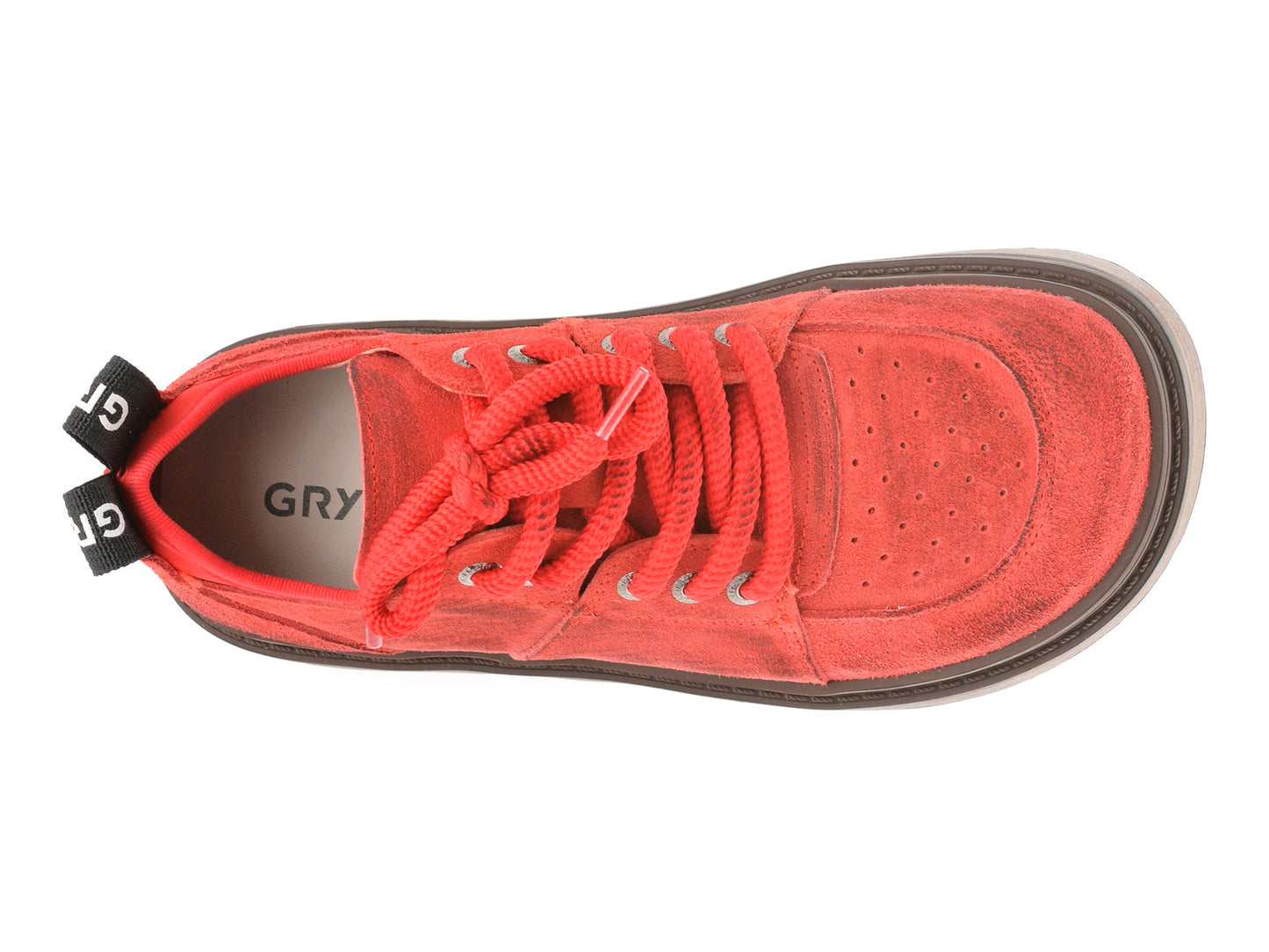 Pantofi sport gryxo rosii, 10221, din piele intoarsa