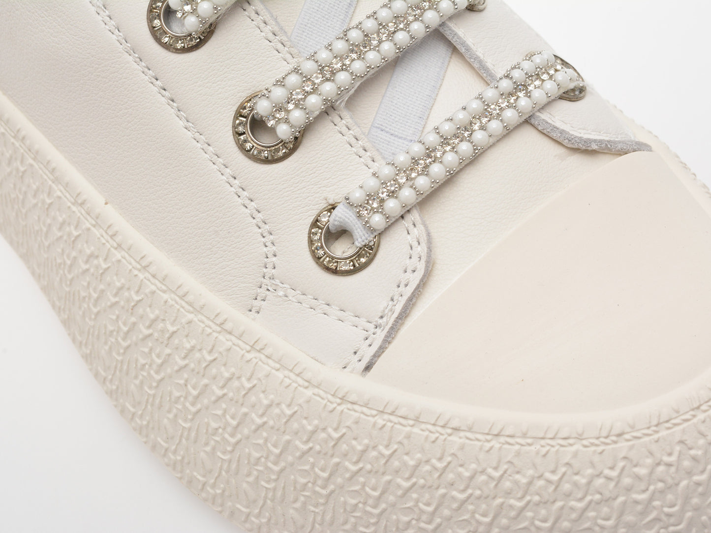 Pantofi sport gryxo albi, 24992, din piele naturala