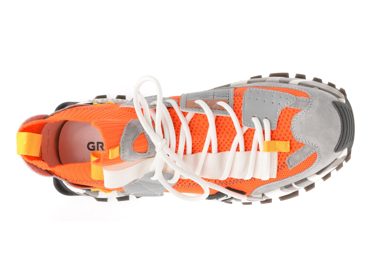 Pantofi sport gryxo portocalii, 18159, din material textil