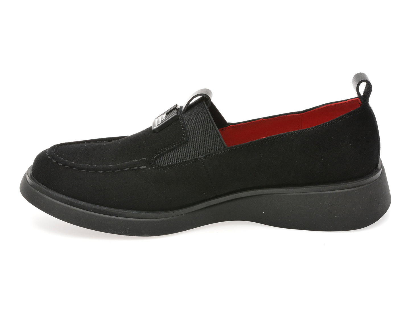 Mocasini gryxo negri, 550, din piele intoarsa