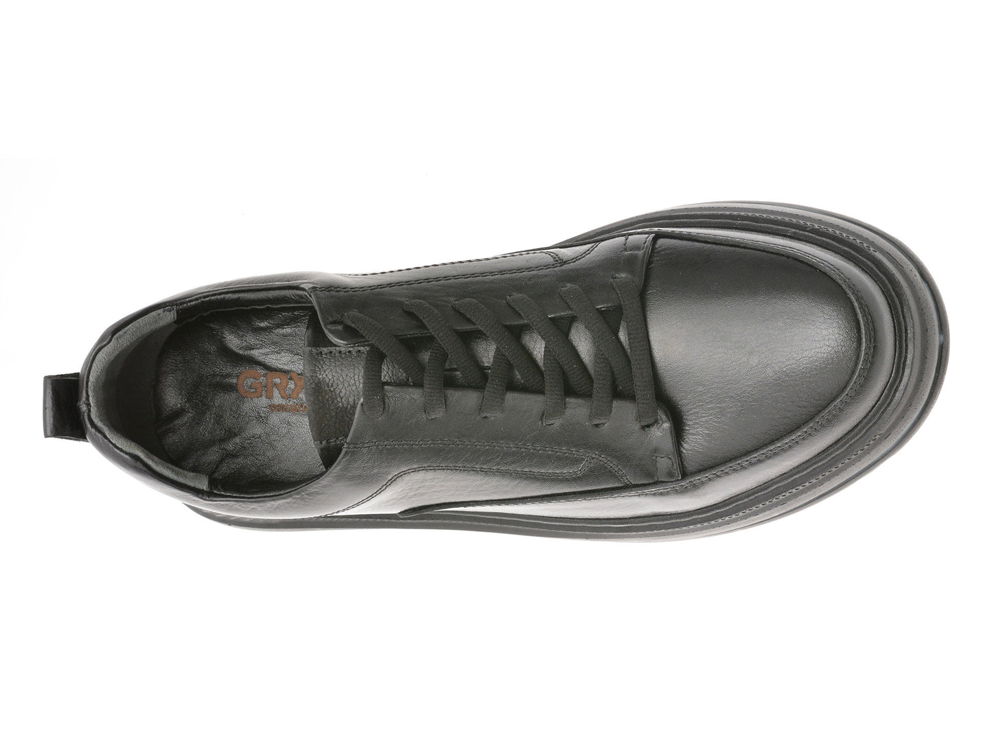 Pantofi sport gryxo negri, BS4150, din piele naturala