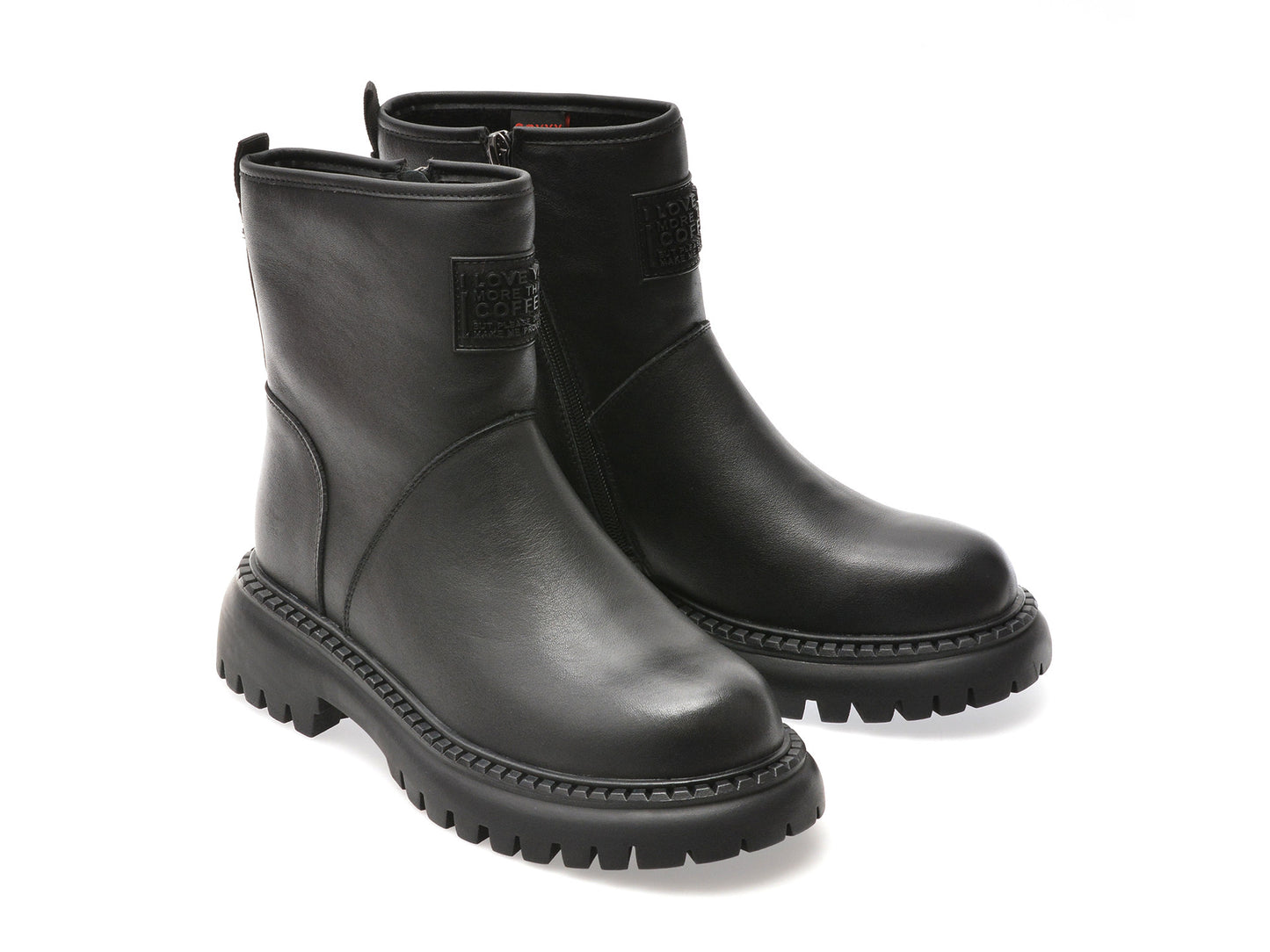 Ghete gryxo negre, 805320, din piele naturala