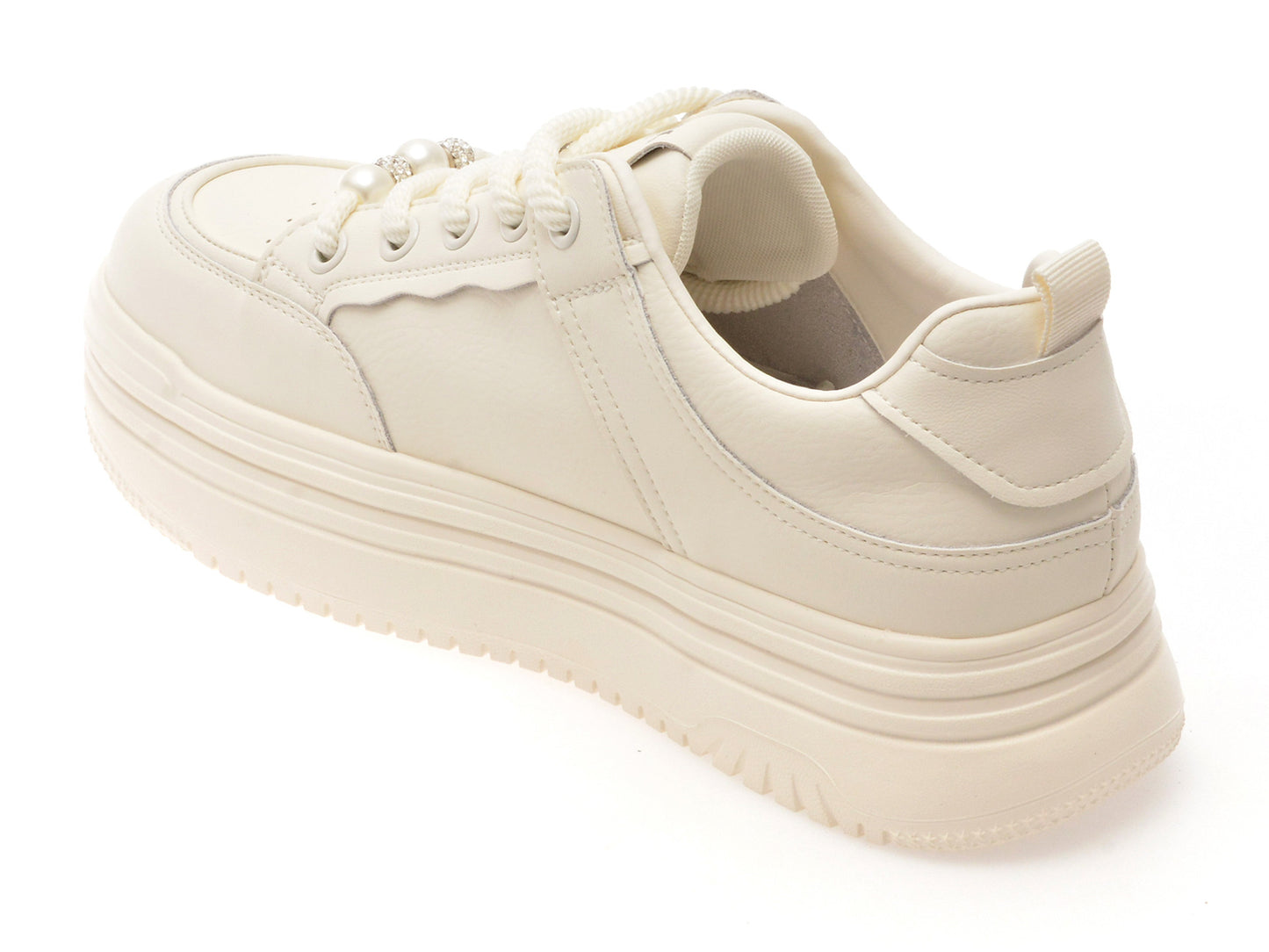 Pantofi sport gryxo albi, 1701, din piele naturala