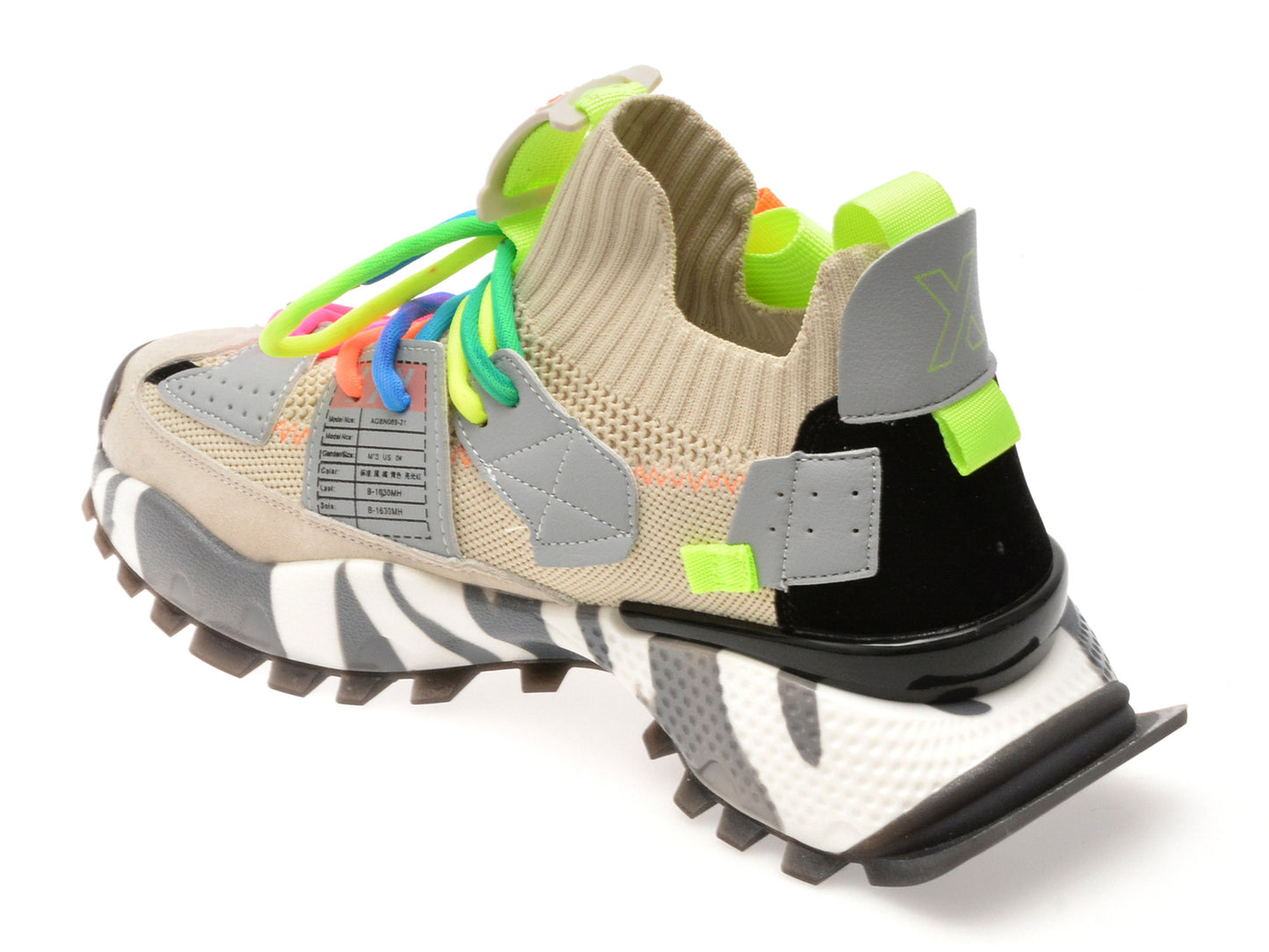 Pantofi sport gryxo portocalii, 18159, din material textil