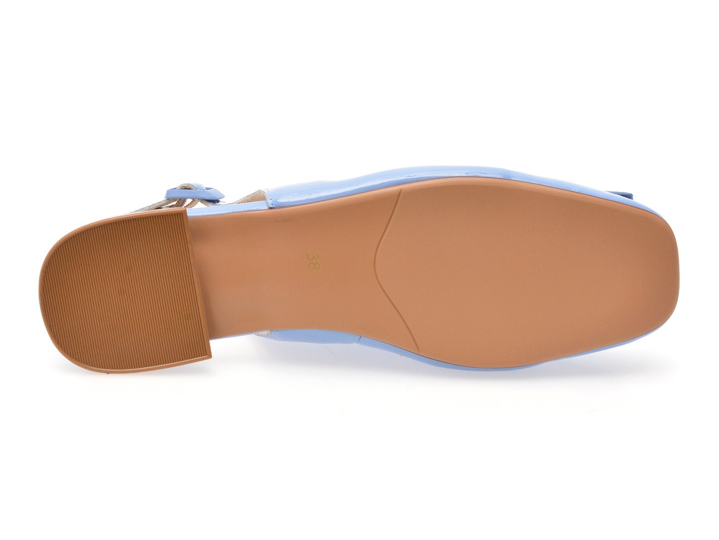 Pantofi gryxo albastri, 63003, din piele naturala lacuita