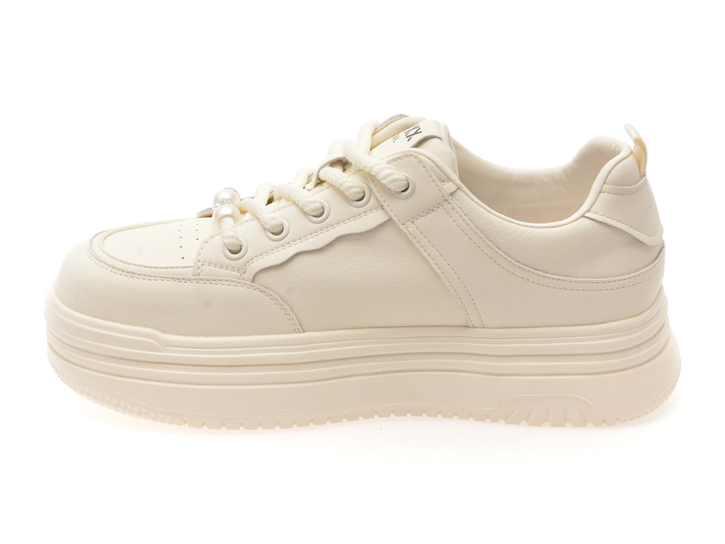 Pantofi sport gryxo albi, 1701, din piele naturala